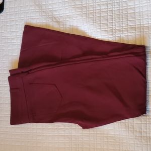 Betabrand burgundy Dress Pant Yoga Pants, size L